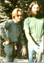 Beach Barrett (left) and the author (right) with a home-built, solarpowered, vacuum ethanol column (San Diego, California, 1982).
